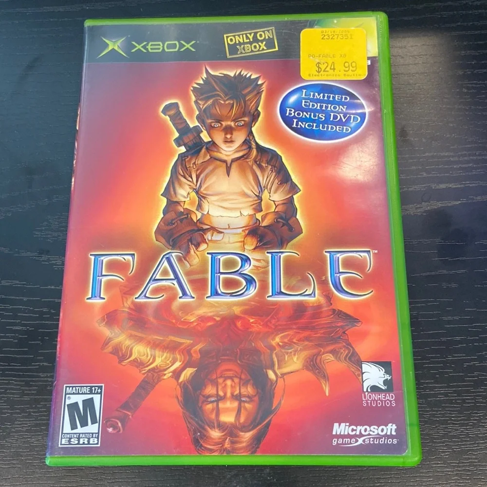 Fable 1 XBOX black label game with limited edition bonus DVD - Picture 1 of 6